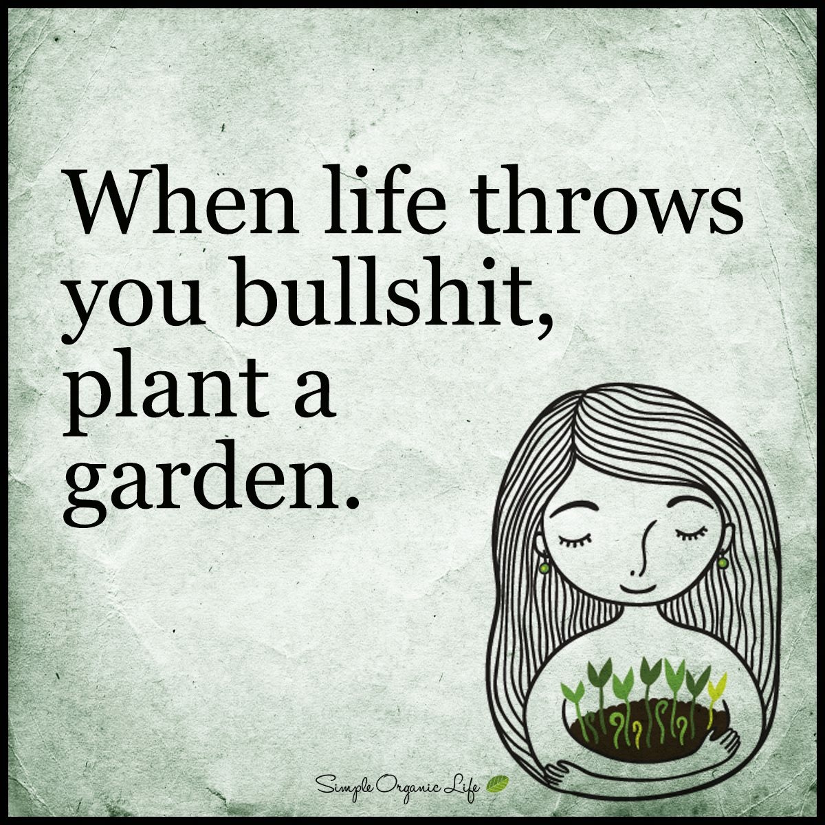 bullshit plant a garden